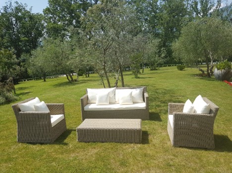 Salotto da esterno resistente agli agenti atmosferici