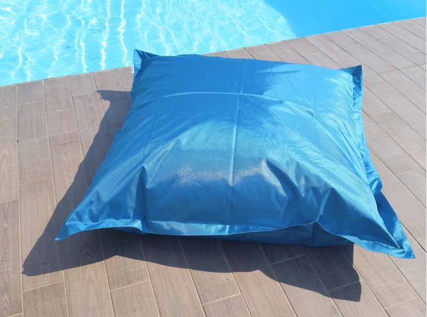 Cuscino gigante da giardino colorato turchese