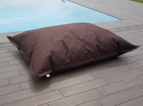 Maxi cuscino marrone per esterni