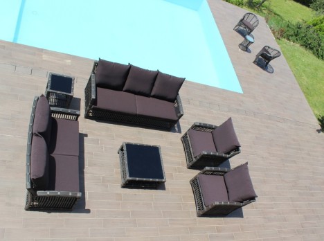 Set da giardino con tante sedute di design