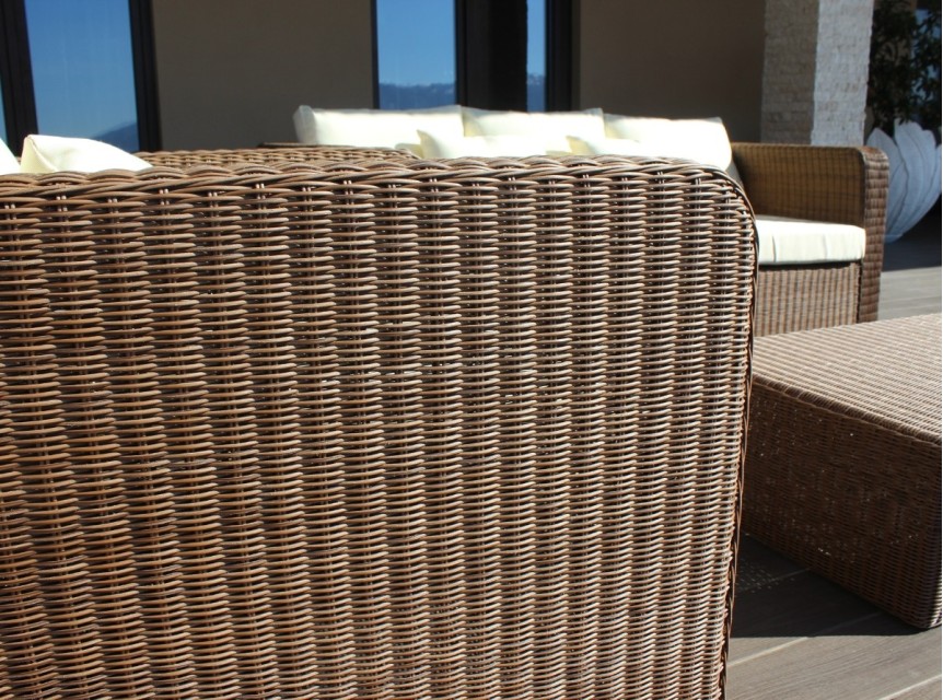 Intreccio in fibra sintetica di design