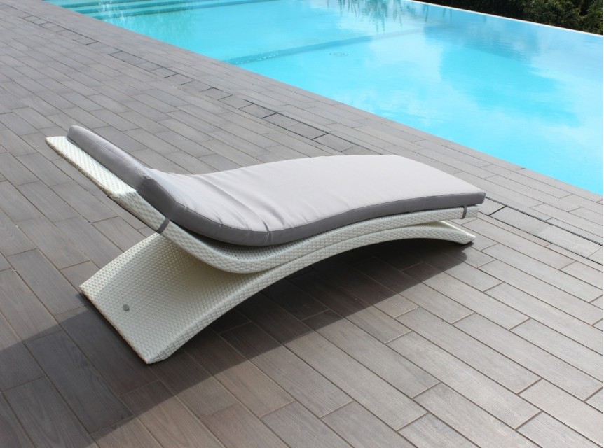 Lettino da sole di design per esterno Moorea