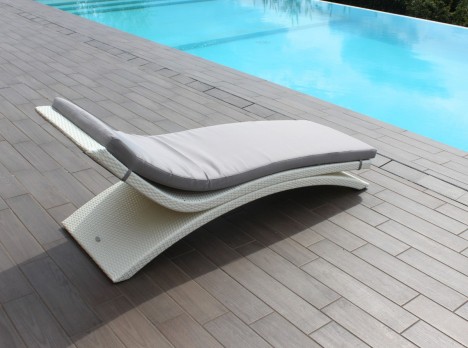 Lettino da sole di design per esterno Moorea