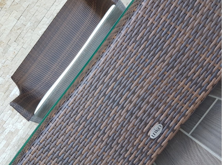 Intreccio in rattan sintetico marrone