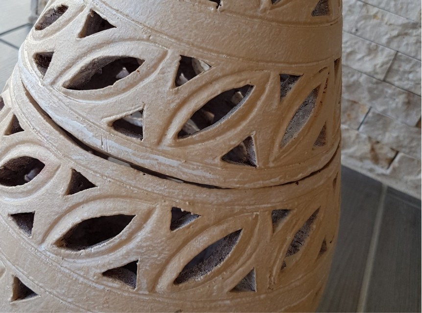 Lanterna da esterno in terracotta artigianale