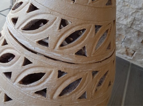 Lanterna da esterno in terracotta artigianale