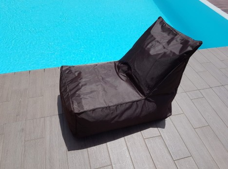 Poltroncina da esterno in tessuto idrorepellente colore marrone