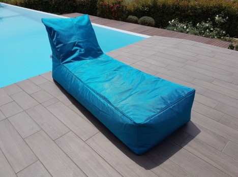 Lettino da relax per esterno in tessuto outdoor