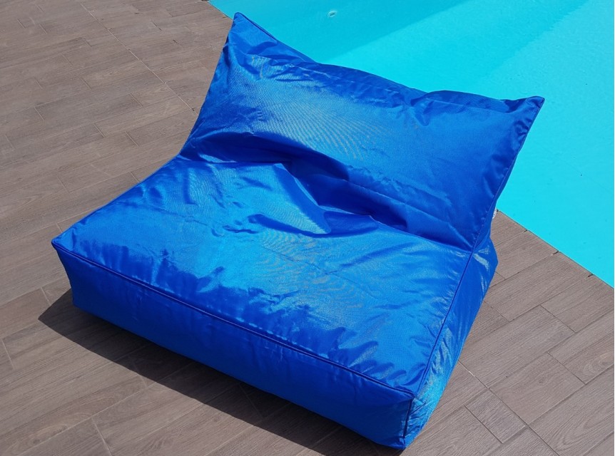 Poltrona da esterno due posti in tessuto colorato