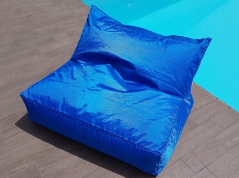 Poltrona da esterno due posti in tessuto colorato