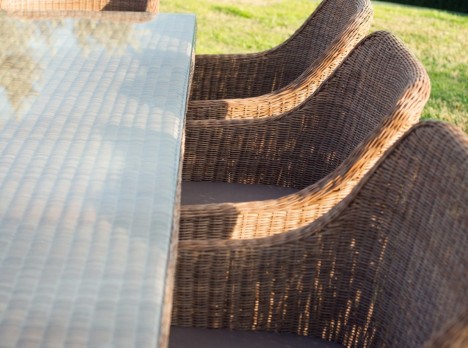 Sedute ampie per esterno con cuscino