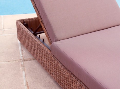 Intreccio in fibra sintetica tonda colore marrone