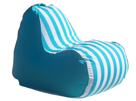 Poltrona ergonomica da giardino con tessuto outdoor a strisce