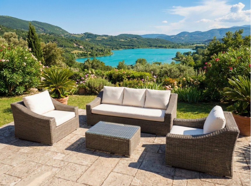 Salotto per arredo esterno grandi spazi o terrazze outdoor