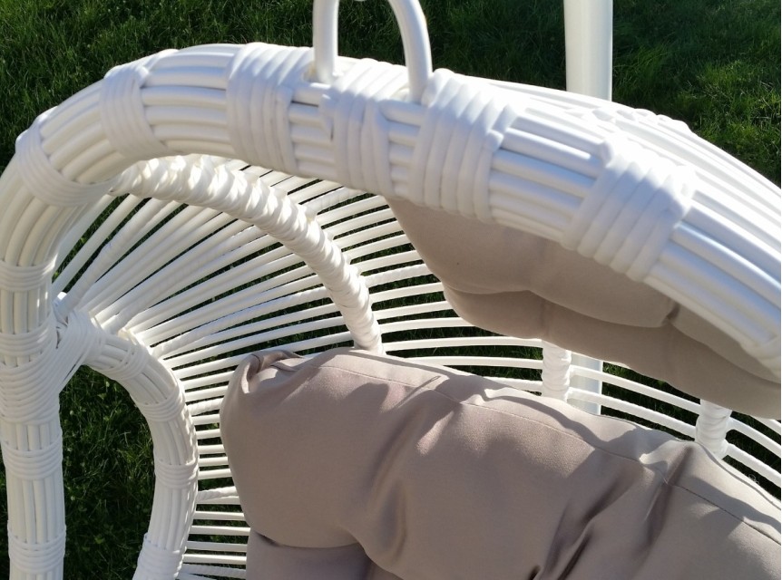 Dettaglio intreccio in fibra sintetica