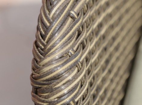 Intreccio in rattan sintetico particolare
