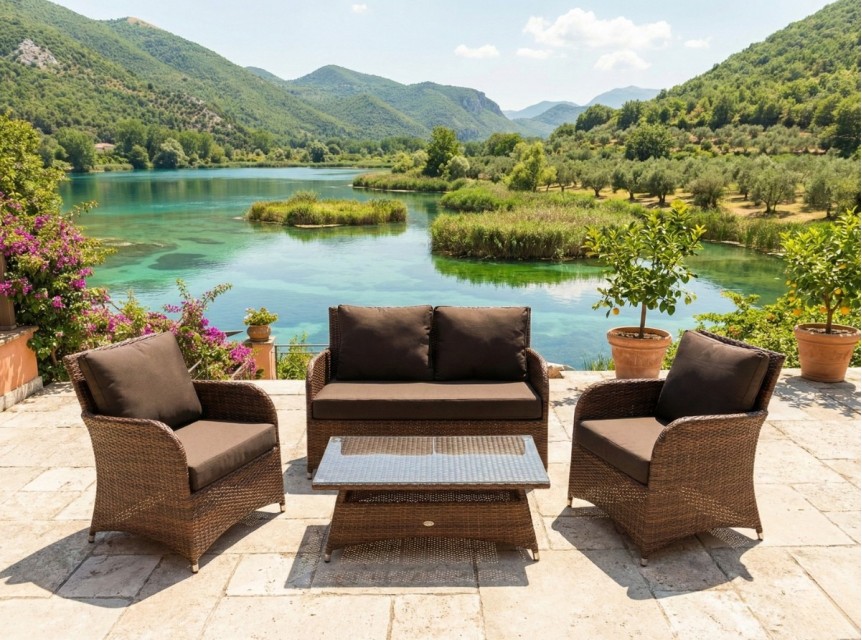 Salottino per esterno di design in stile classico