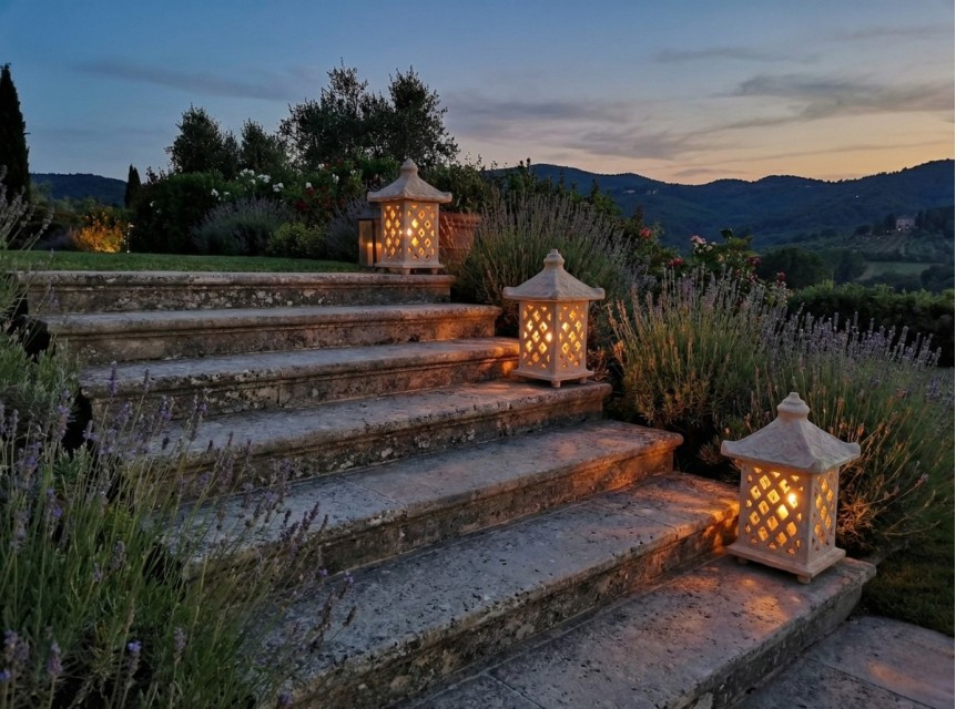 Lanterna da giardino per punti luce eleganti