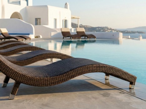 Lettino da piscina per strutture ricettive di lusso