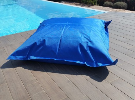 Cuscino da esterno 180x140 in tessuto blu