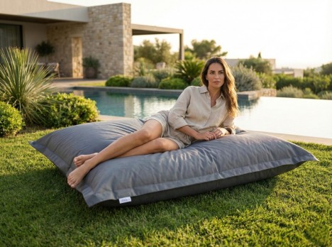 Cuscino 180x140 da esterno imbottito con rivestimento in tessuto