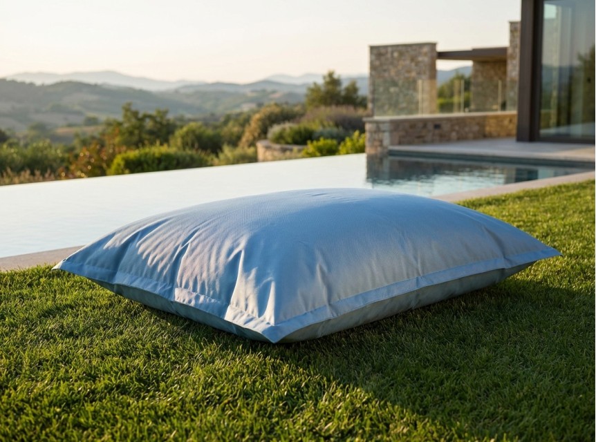 Maxi cuscinone da giardino in tessuto impermeabile