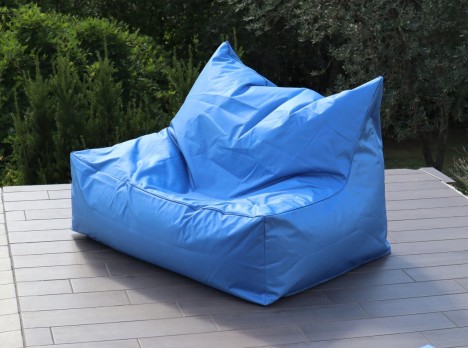 Poltrona morbida da giardino con tessuto outdoor colorato