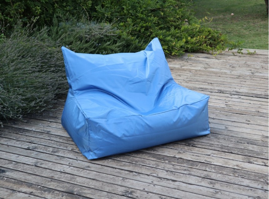 Poltrona a sacco da giardino due posti colorata