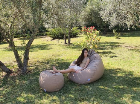 Poltrona da giardino in morbido tessuto outdoor