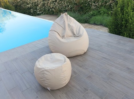 Poltrona da giardino morbida in tessuto ergonomica