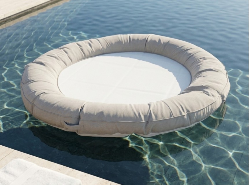 Cerchio galleggiante in tessuto per relax in acqua
