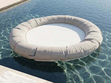 Cerchio galleggiante in tessuto per relax in acqua
