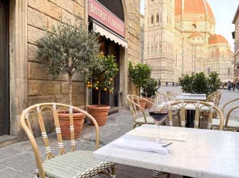 Sedia da esterno bistro elegante