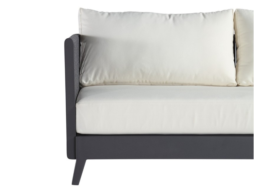 Bracciolo in alluminio di design