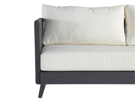 Bracciolo in alluminio di design