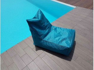Poltrona a sacco pouf per esterno color turchese