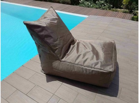 Poltrona a sacco da giardino Shine Tortora