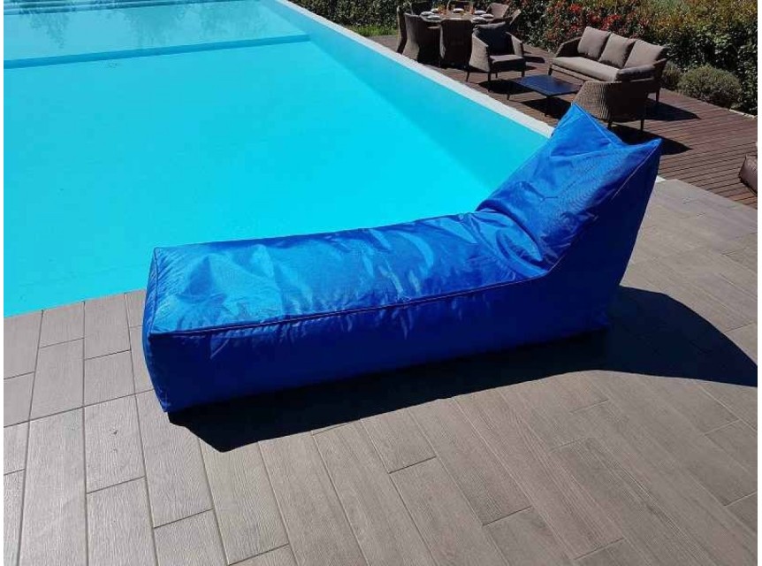 Cuscinone gigante lettino in tessuto per esterno