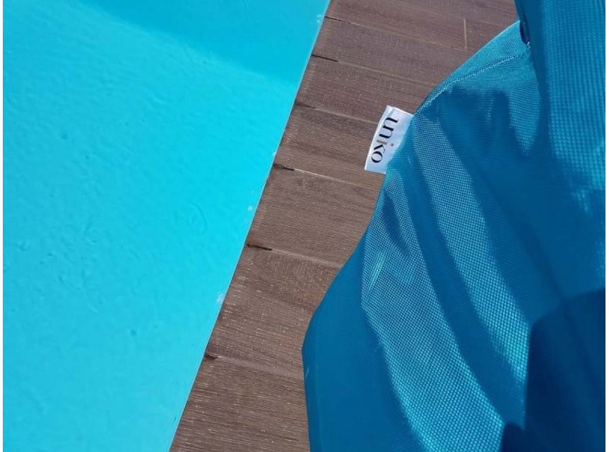 Poltrona a sacco da esterno Twin turchese