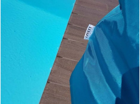 Poltrona a sacco da esterno Twin turchese