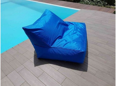 Cuscinone gigante da esterno in tessuto blue